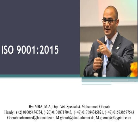 ISO 9001 2015 IN FULL DETAILSPrinciples of internal audits, phases of audit, ...
