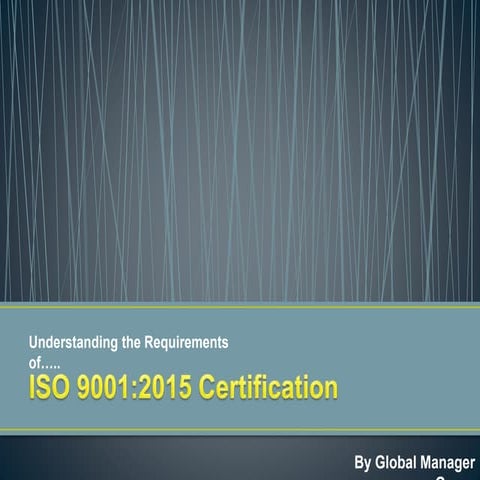 PPT Presentation on ISO 9001 Requirements
