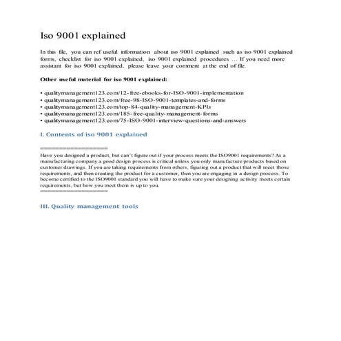 Iso 9001 process flowchart | DOCX