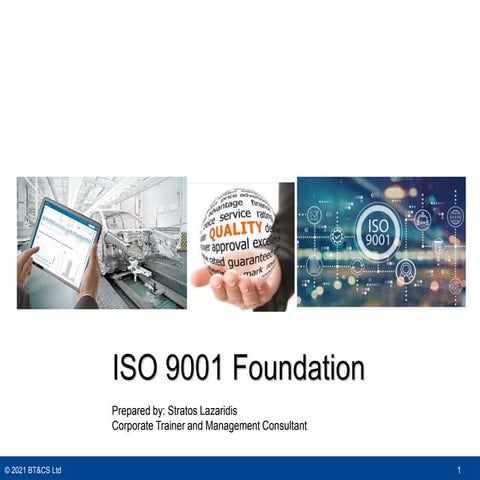 ISO 9001 Foundation Training Course - Sample Slides