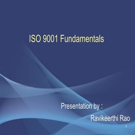 ISO 9001 Fundamentals 07.02.2018