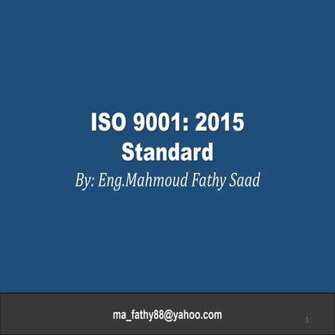 Iso 9001 standard