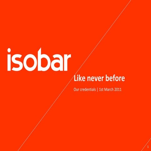 Isobar Global Creds March 2011