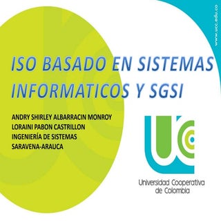 ISO BASADOS EN SISTEMAS INFORMÁTICO...