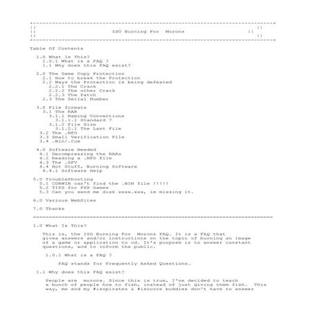 Iso burning for morons