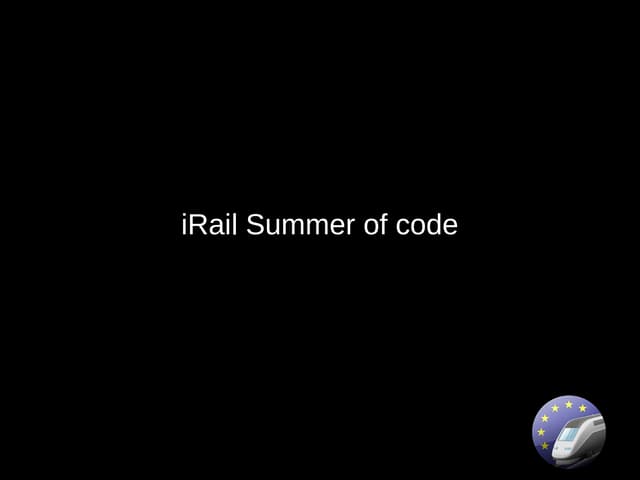 iRail summer of code