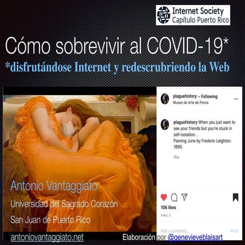 Cómo sobrevivir al COVID-19 (disfrutándose Internet y redescrubriendo la Web)