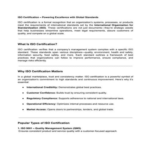 ISO Certification Schemes Offered by IAS