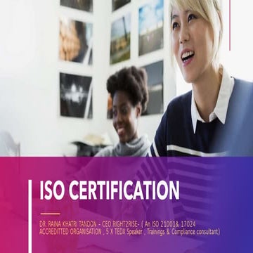 ISO CERTIFICATION & TRAINING ORGANISATION .pptx