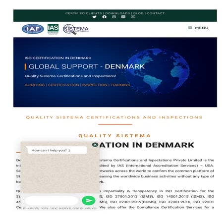 What are the Benefits of ISO 22000 Certification in Denmark? | PDF