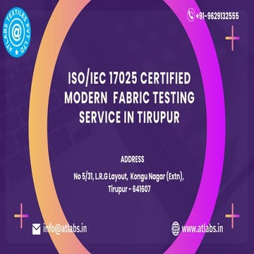Leading Cloth Testing Laboratory in Tiruppur.pdf