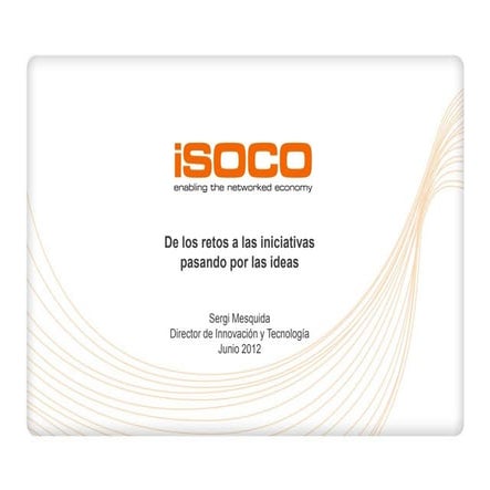 Jornada Innovación Madrid. Ponencia 'De los retos a las iniciativas pasando p...