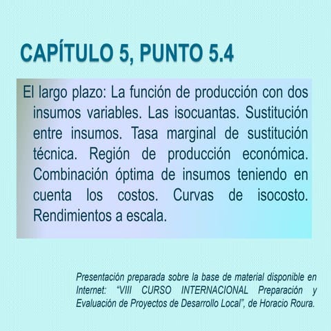 Isocuantas e isocostos