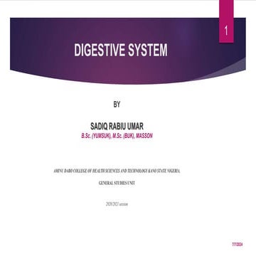 Digestive system | PPTX