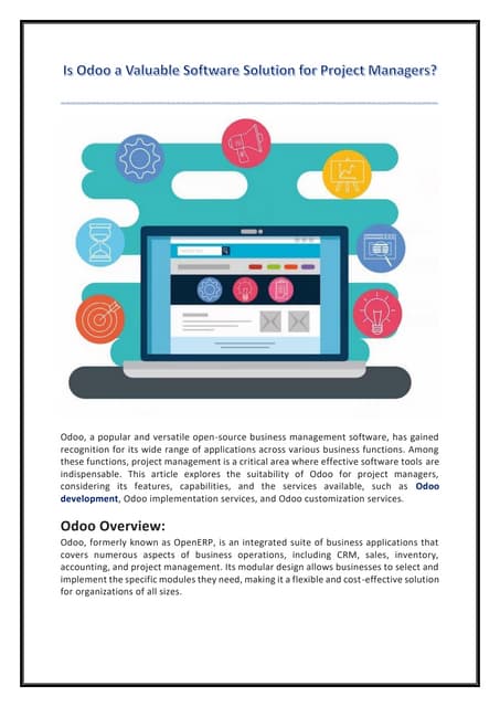 Is Odoo a Valuable Software Solution for Project Managers.pdf