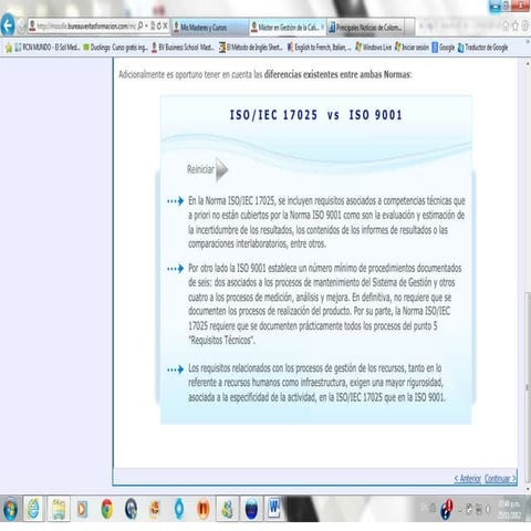 Iso 17025 vs. iso 9001