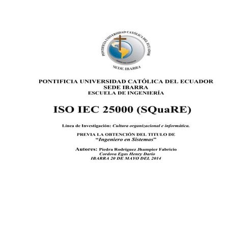 Estandar ISO/IEC 25000