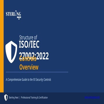 Overview of ISO IEC 27002 Structure Purpose And Key Benefits | PPTX
