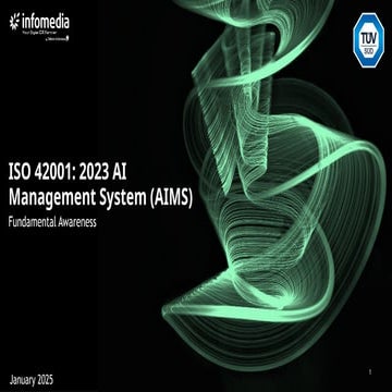 ISOIEC 42001 AI Management System Slides