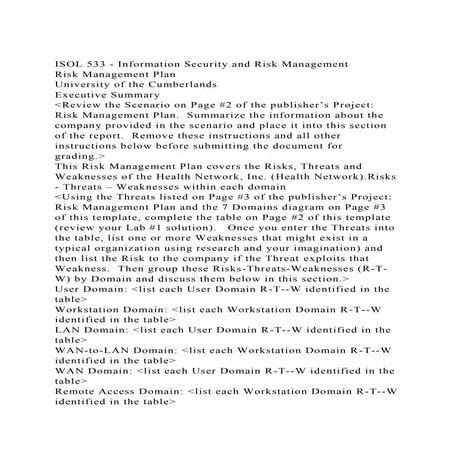 ISOL 533 - Information Security and Risk Management            R.docx