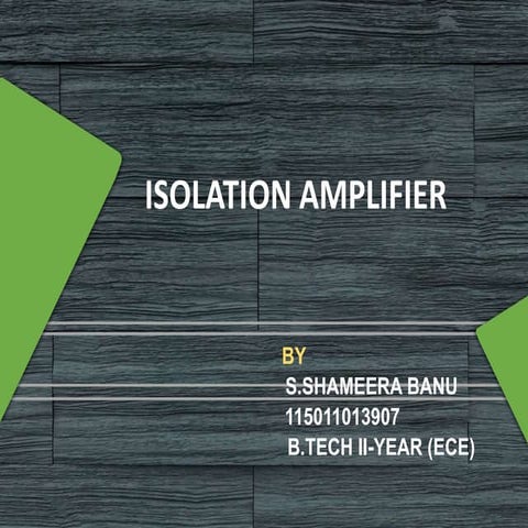 Isolation amplifier 