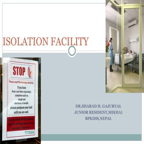 Isolation facility in Hospital