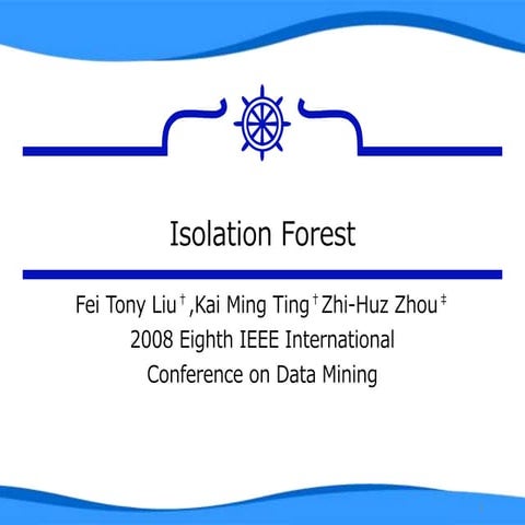 Isolation forest