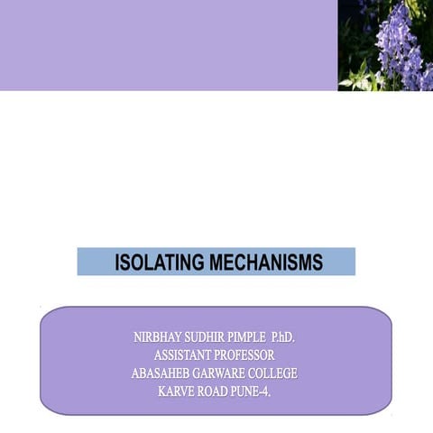 Isolation mechanisum
