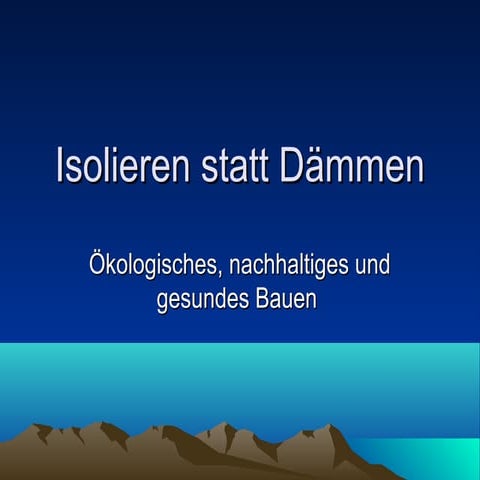 Isolieren statt dämmen 12
