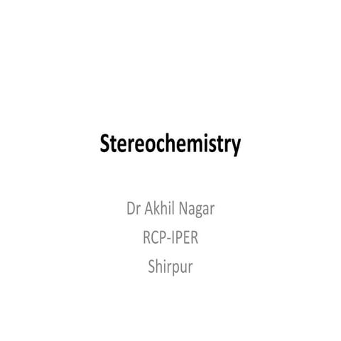 Isomerism PART-1 (Optical Isomerism)