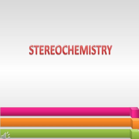 Stereochemistry part 1 Isomerism 1