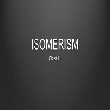 Isomerism class 11 CBSE organic chemistry some basic principles techniques