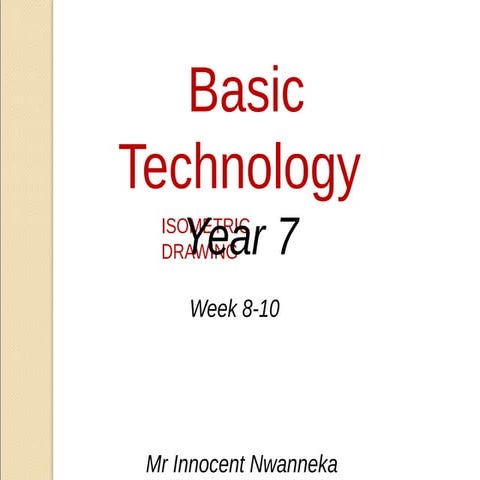 Isometric drawing of some shapes with exercise