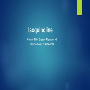 Isoquinoline.pptx