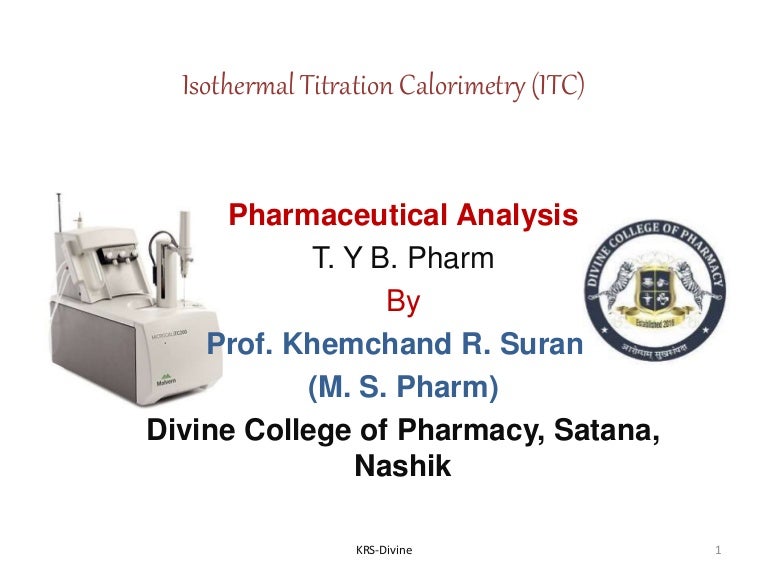 Isothermal titration calorimetry (ITC)