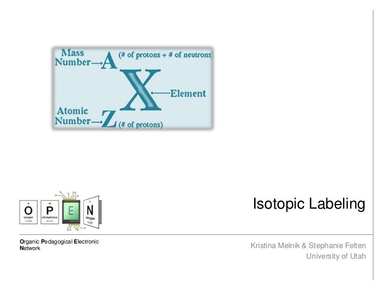 Isotopic labeling