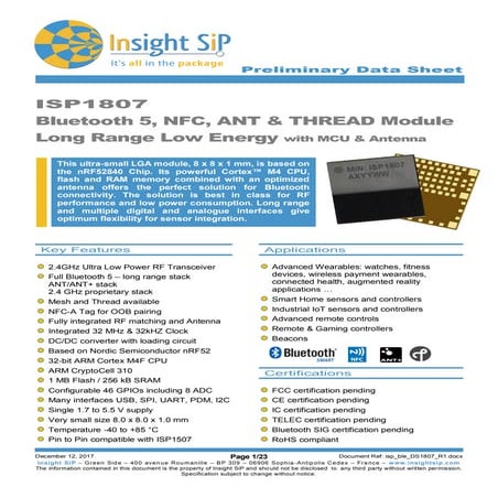 ISP1807 : Full BLE 5.0