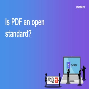 Is PDF an open standard