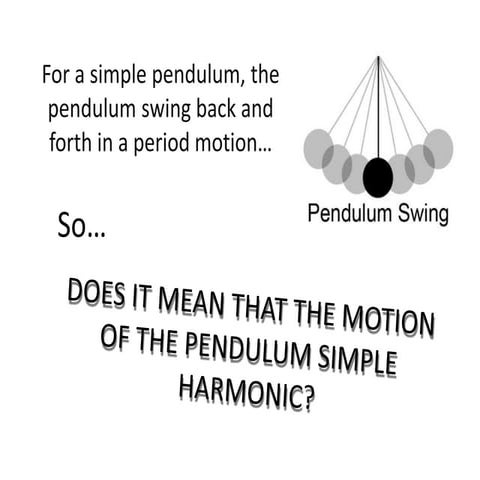 The simple pendulum | PPTX