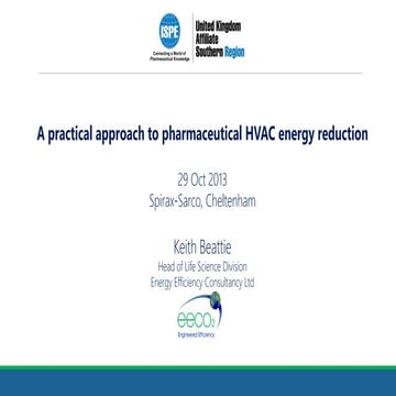 A practical approach to pharmaceutical HVAC energy reduction