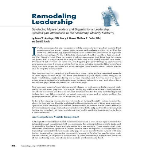 Remodeling Leadership