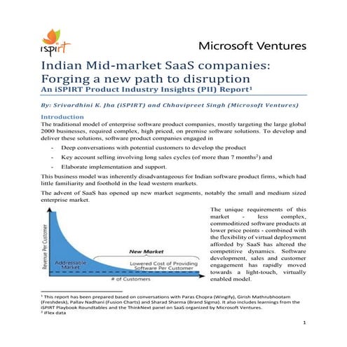 Indian Mid-market SaaS companies: Forging a new path to disruption