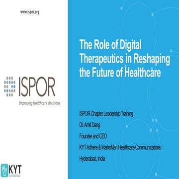 The Role of Digital Therapeutics in Reshaping the Future of Healthcare