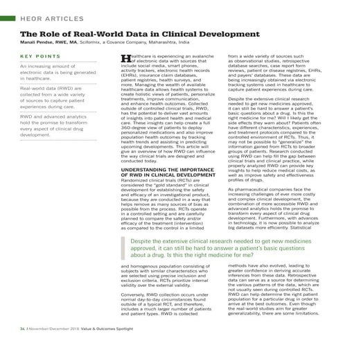 The Role of Real-World Data in Clinical Development