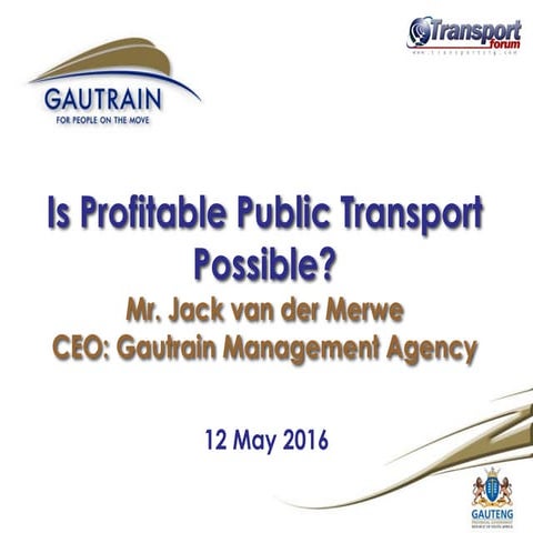 Is profitable public transport possible?