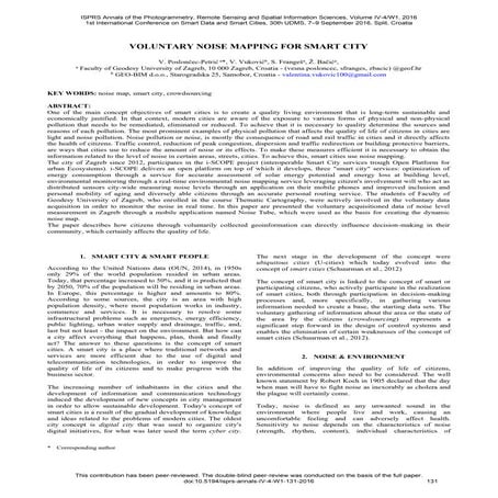 Voluntary noise mapping for smart city