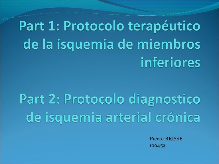 isquemia aguda de miembros inferiores clasificacion