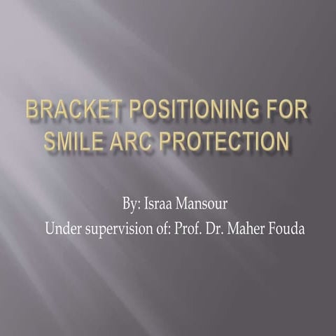  bracket positioning for smile arc protection
