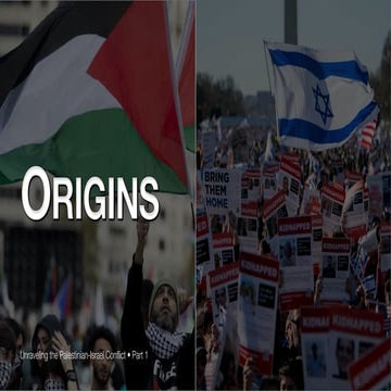 Israeli-Palestinian Conflict Week 1