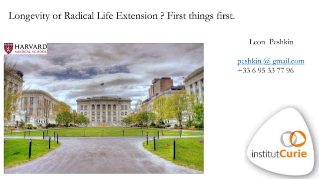 Radical Life Extension_Dr. Leon Peshkin_Dec 2023